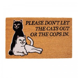 Akcesoria Ripndip Don't Let The Cops In Door Mat Brązowe | PLZ3490U