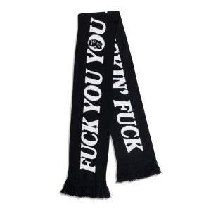 Akcesoria Ripndip Fuckin Fuck Knit Scarf Czarne | PLO3375K