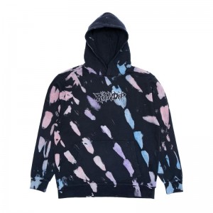 Bluza z Kapturem Ripndip Blaze Czarne Koralowe Fioletowe | PLY3159X