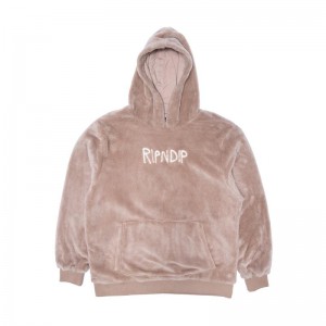 Bluza z Kapturem Ripndip Bradbury Sherpa Brązowe | PLH3214A