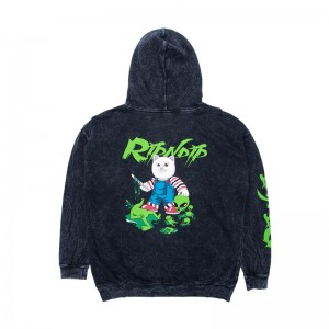 Bluza z Kapturem Ripndip Childs Play Czarne Niebieskie | PLY3230X