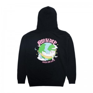 Bluza z Kapturem Ripndip High On Life Czarne | PLP3163J