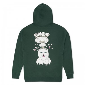 Bluza z Kapturem Ripndip Mind Blown Zielone | PLH3143A