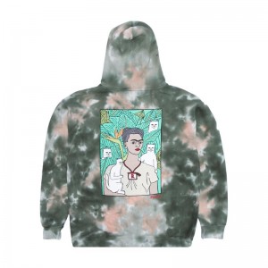 Bluza z Kapturem Ripndip Nermal Portrait Oliwkowe Pomarańczowe | PLS3192G