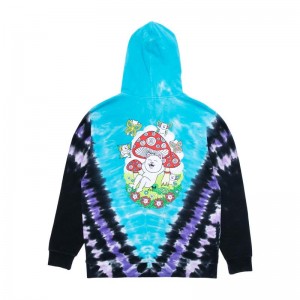 Bluza z Kapturem Ripndip Promised Land Fioletowe Niebieskie | PLK3198O