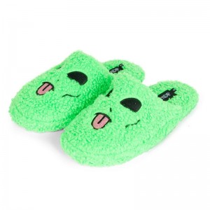 Buty Ripndip Alien Face Fuzzy House Zielone | PLX2651Y