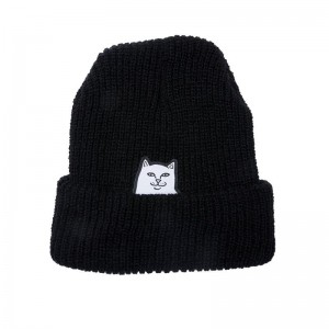 Czapka Ripndip Lord Nermal Żebrowany Czarne | PLD2696F