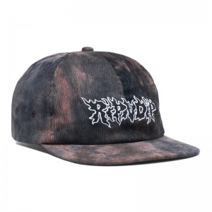 Kapelusz Ripndip Blaze 6 Panel Czarne Koralowe Fioletowe | PLK2674O