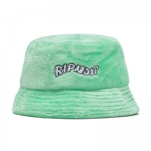 Kapelusze Wiadro Ripndip Wave Sherpa Zielone | PLR2686V