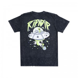 Koszule Ripndip Abduction Czarne Niebieskie | PLS2908G