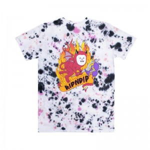 Koszule Ripndip Fireworld Czarne Różowe Niebieskie | PLZ2960U