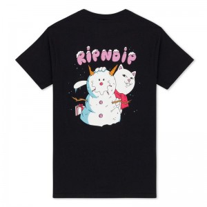 Koszule Ripndip Frosty The Snownerm Czarne | PLQ2852M