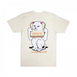 Koszule Ripndip Gluten Free Beżowe | PLA2925H