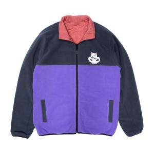 Kurtki Ripndip Shmoody Polar Fleece Pikowana Reversible Fioletowe | PLB3080E