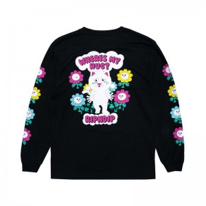 Long Sleeve Ripndip Wheres My Hug Czarne | PLC3060T