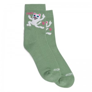 Skarpetki Ripndip F U Mid Jasny Zielone | PLS3263G