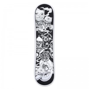 Skateboard Ripndip Dark Twisted Fantasy Snow Czarne Białe | PLT3326C