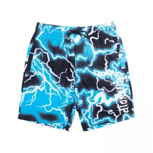 Spodenki Ripndip Nikola Swim Czarne Niebieskie | PLJ2789P