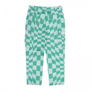 Spodnie Ripndip Checked Cargo Oliwkowe Jasny Zielone | PLB3009E