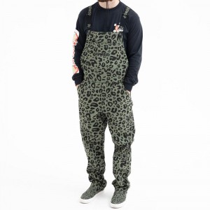 Spodnie Ripndip Spotted Bawełniane Twill Overalls Oliwkowe | PLS3023G