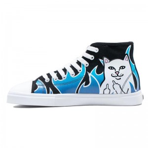 Wysokie Ripndip Lord Nermal Hades High Top Niebieskie Czarne | PLM2656Q